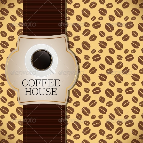 Coffee house menu template vector illustration - Food Objects