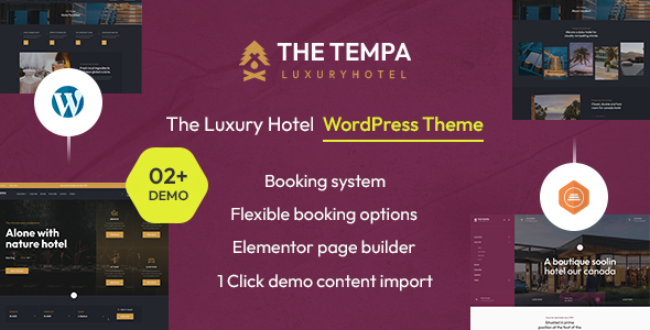 Tempa - The Luxury Hotel WordPress