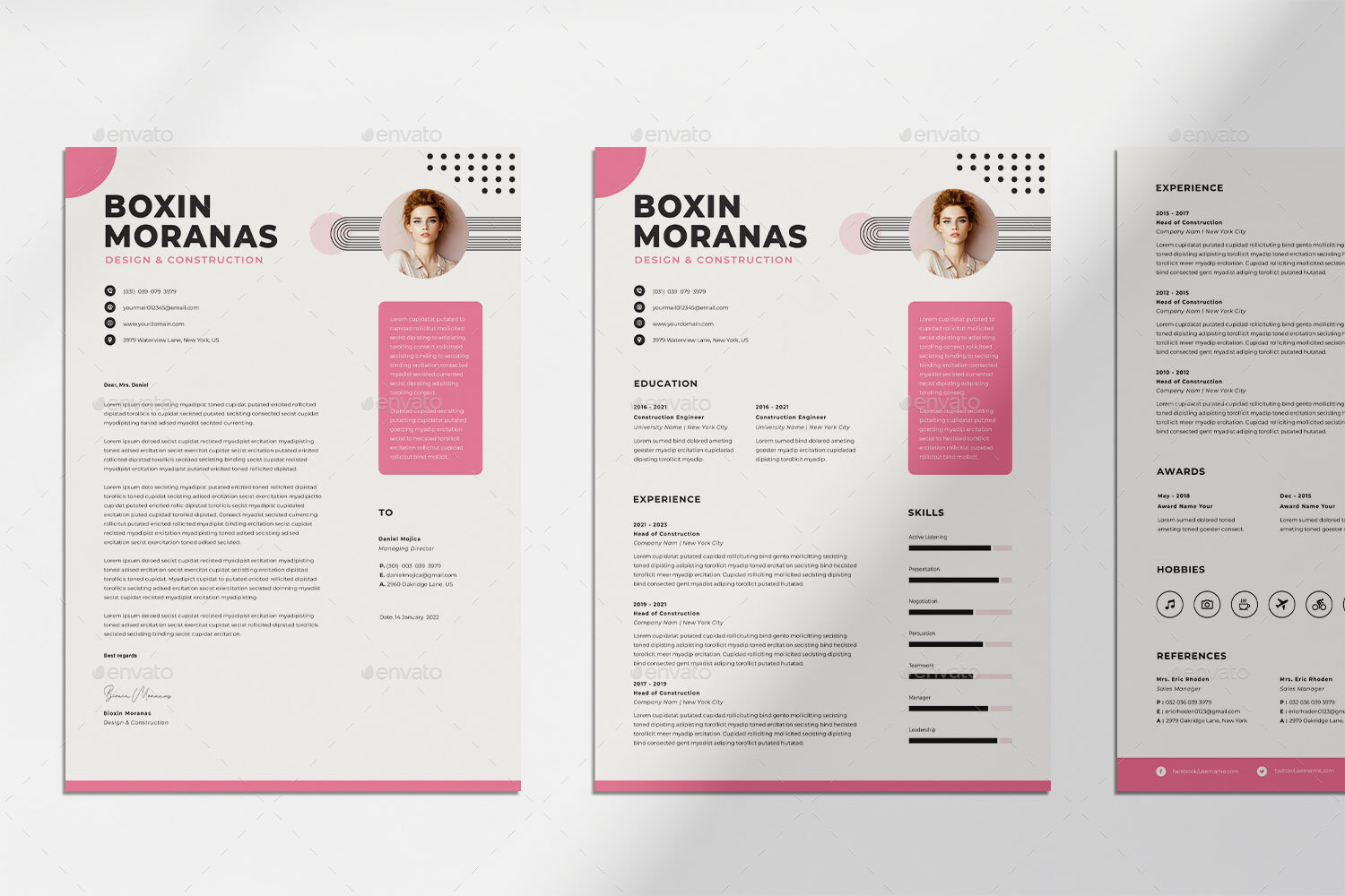 Resume Word Template, Print Templates | GraphicRiver