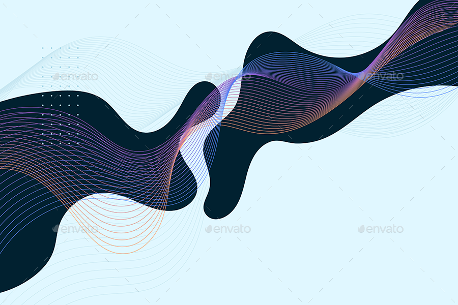 Grid Wave Abstract Vector Backgrounds, Graphics | GraphicRiver