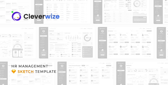 Cleverwise – HR Management Dashboard for Sketch