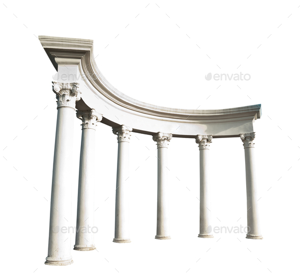 greek columns background