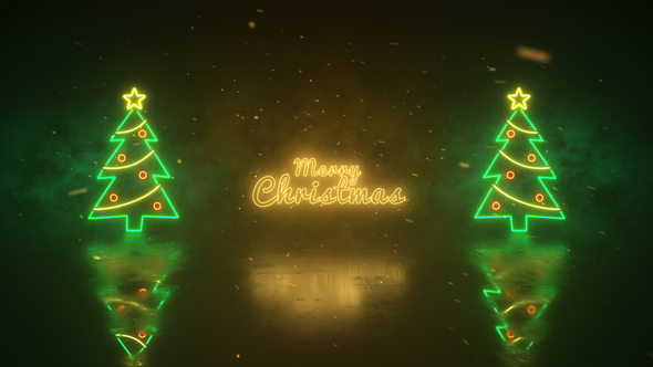 Christmas Neon Lights Wishes