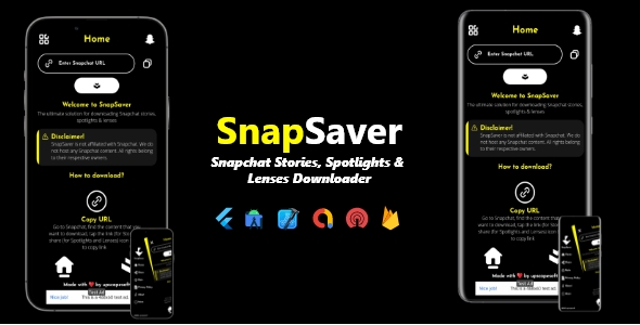 SnapSaver - Snapchat Stories, Spotlights & Lenses Downloader | ADMOB, ONESIGNAL, FIREBASE