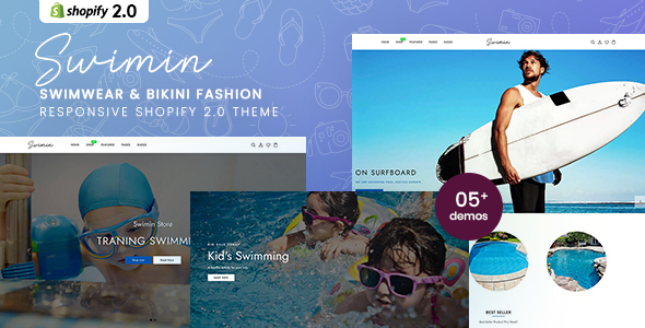 Swimin – Swimwear, Bikini Fashion & Accessories Responsive Shopify 2.0 Theme