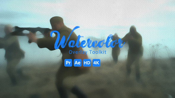 Watercolor Overlay Toolkit Elements template preview