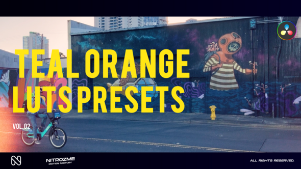 Teal Orange LUT Vol. 02 for DaVinci Resolve