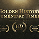 Golden History Documentary Timeline - VideoHive Item for Sale