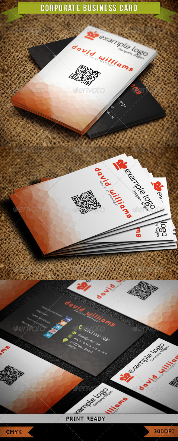 Corporate Business Card 005 - Corporate Business Cards