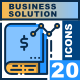 Business Solution - Filled Outline Icons