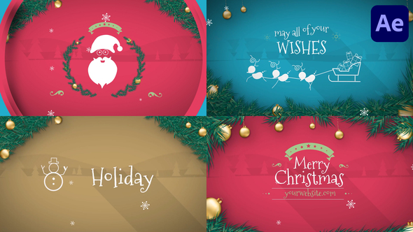 Christmas Santa Wishes for After Effects