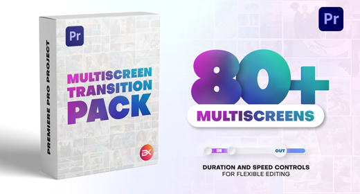 Multiscreen Transitions | Multiscreen Pack & Kids | Premiere Pro