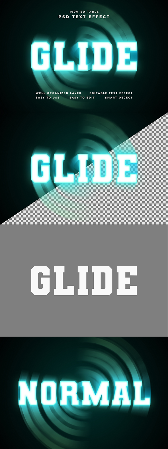 Glide Text Effect