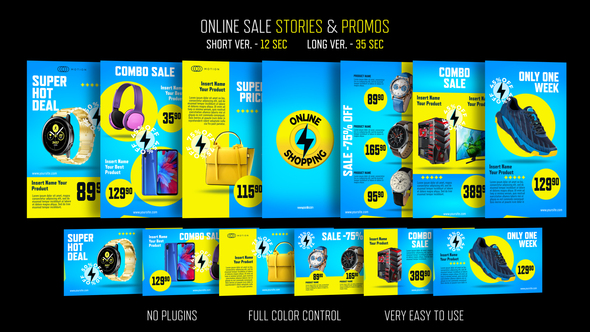Online Sale Stories & Promos Product Promo template preview
