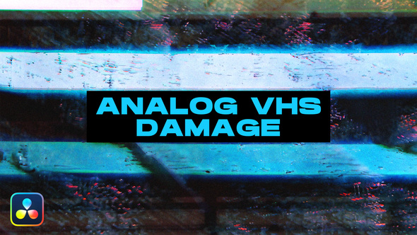 Analog VHS Damage Transitions | DaVinci Resolve