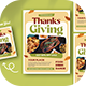 Teepee Thanksgiving Day Flyer Template 