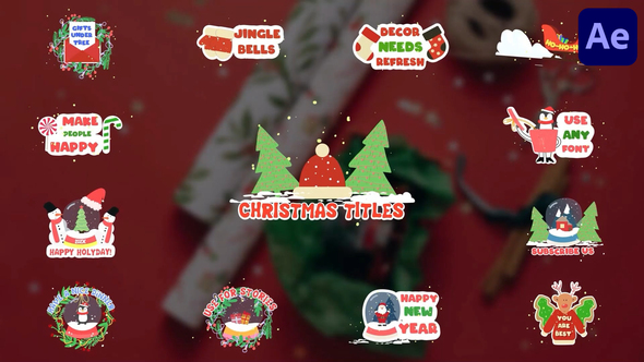 Christmas Stuff Titles for After Effects