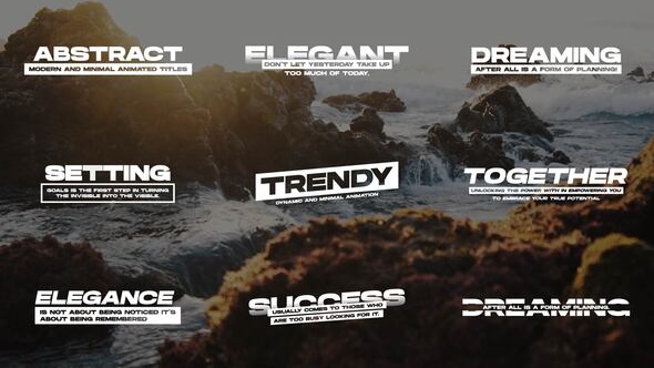 Abstract - Text Animation | After Effects Titles template preview