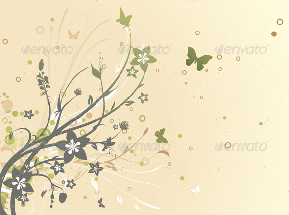 Floral Background - Backgrounds Decorative