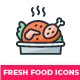 40 Fresh Food Icons