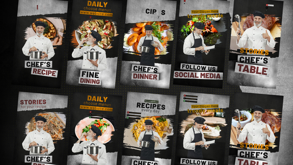 Chef's Table Stories Product Promo template preview