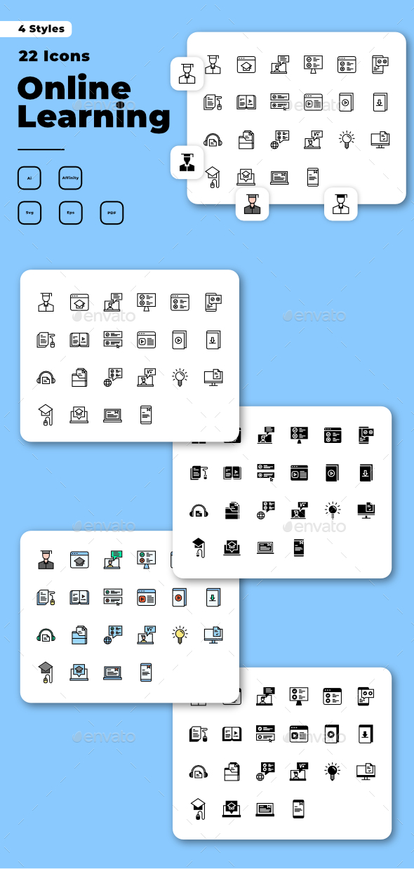 [DOWNLOAD]Online Learning Icon Pack