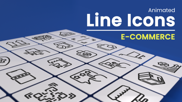 50 Animated E-Commerce Line Icons