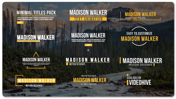 Minimal Smooth Titles V1 Titles template preview