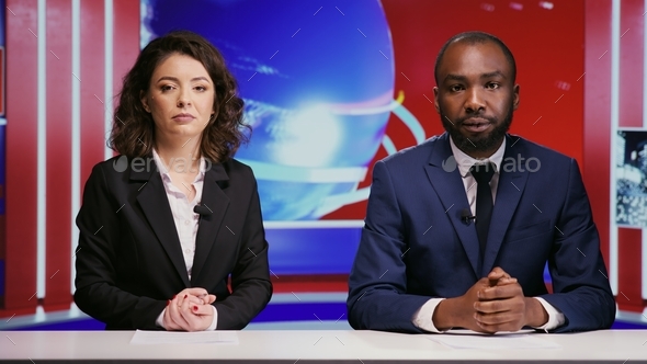 Diverse journalists hosting morning show