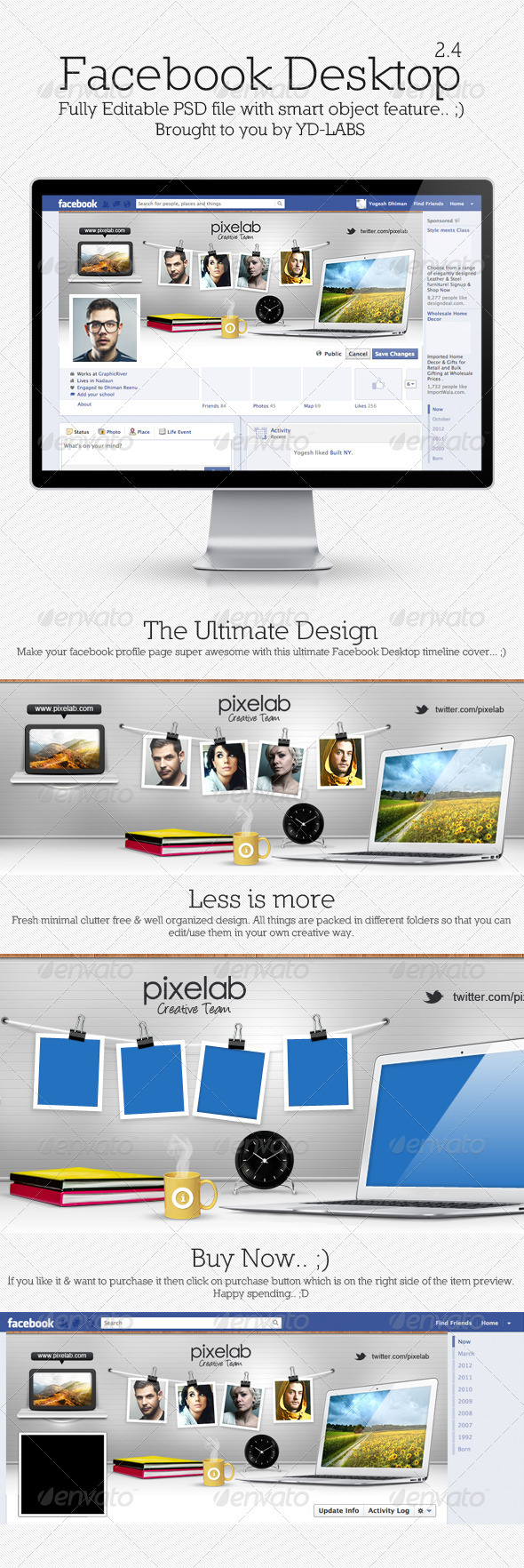 FB Desktop 2.4 - Facebook Timeline Covers Social Media