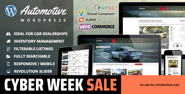 Automotive Car Dealership Business WordPress Theme