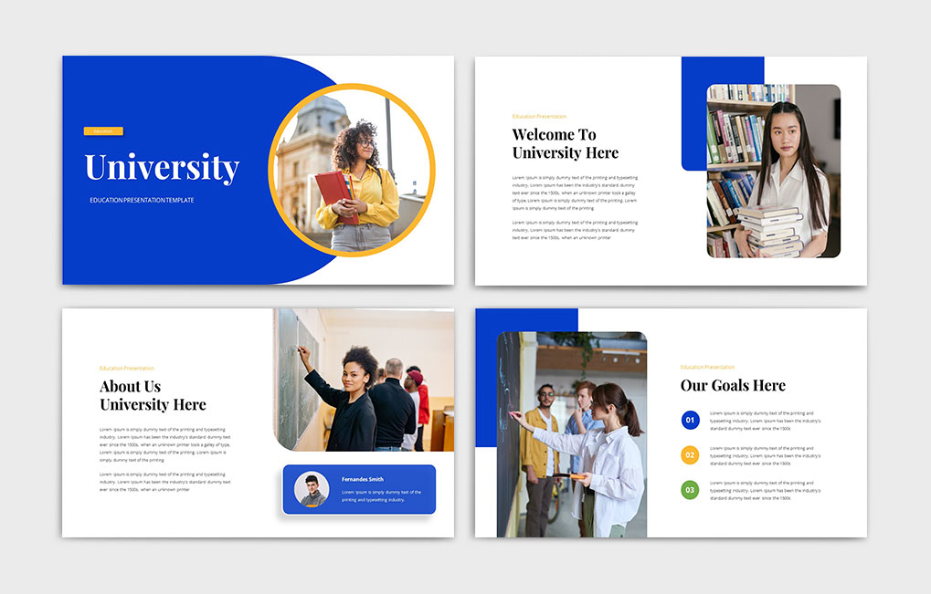 University - Education PowerPoint Template, Presentation Templates