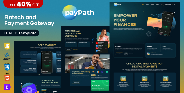 PayPath - Fintech & Online Payment Gateway HTML5 Template
