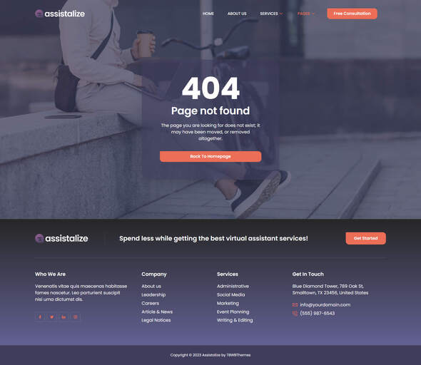 Assistalize - Virtual Assistant Elementor Template Kit
