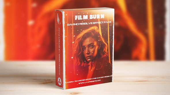 Film Burn Leak Transitions For DaVinci Resolve