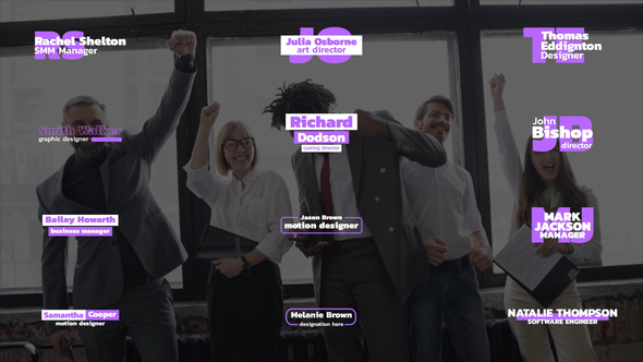 Bold Lower Thirds | AE Elements template preview