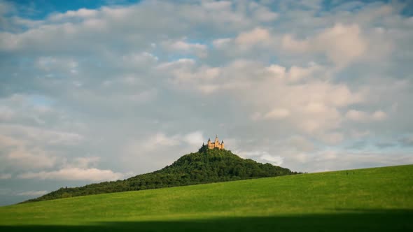Poetic castle at sunset alt