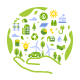 ESG Sustainability Illustration Concept