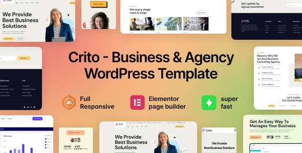 Crito – Business & Agency WordPress Theme