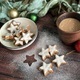 Christmas home made cookies on a wooden background with decorations - PhotoDune Item for Sale