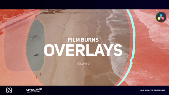 Film Burn Overlays Vol. 01 for DaVinci Resolve