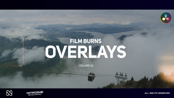 Film Burn Overlays Vol. 02 for DaVinci Resolve