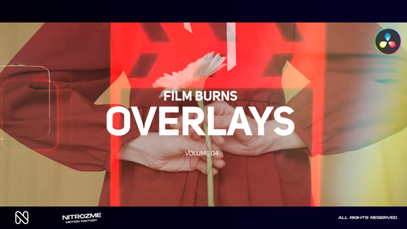 Film Burn Overlays Vol. 04 for DaVinci Resolve