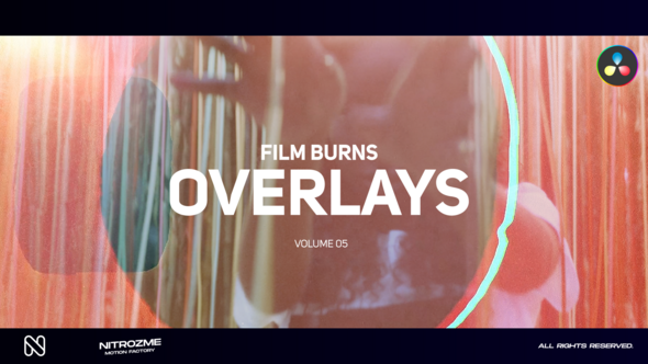 Film Burn Overlays Vol. 05 for DaVinci Resolve