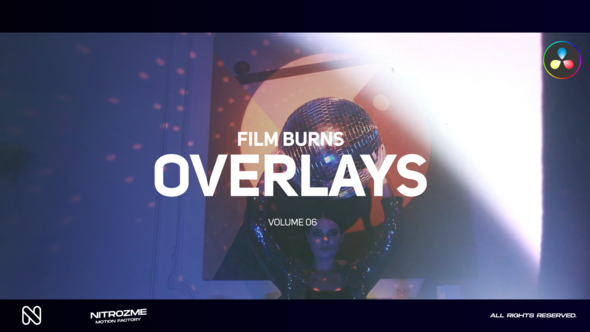 Film Burn Overlays Vol. 06 for DaVinci Resolve