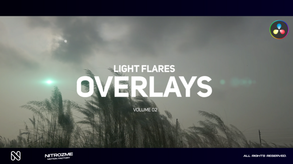 Optical Flares Overlays Vol. 02 for DaVinci Resolve