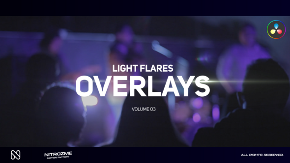 Optical Flares Overlays Vol. 03 for DaVinci Resolve