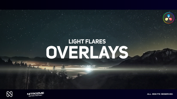 Optical Flares Overlays Vol. 05 for DaVinci Resolve