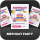 Kiddo Cake Birthday Invitation 
