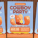 Cowboy Party Flyer 